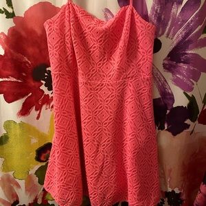 Lilly Pulitzer spaghetti strap bright pink used XL